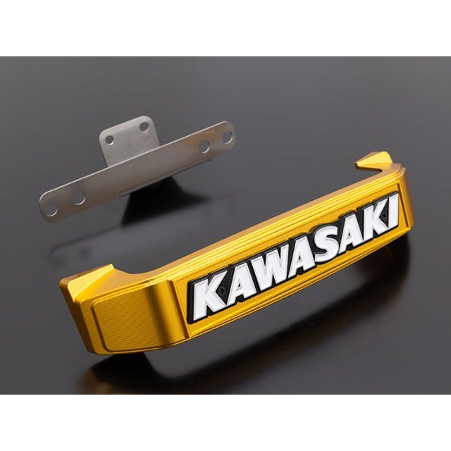アーキ BIGステムエンブレム＆ステーセット KAWASAKI大文字 Z900RS カラー ゴールド 189-1175-1｜モトメガネ 店