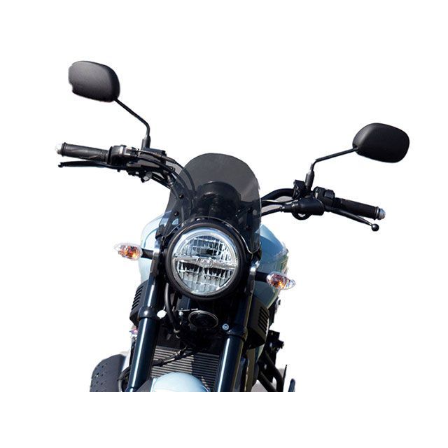 ワールドウォーク XSR125用メーターバイザー ショート・スモーク XSR-125 ws-50-ss