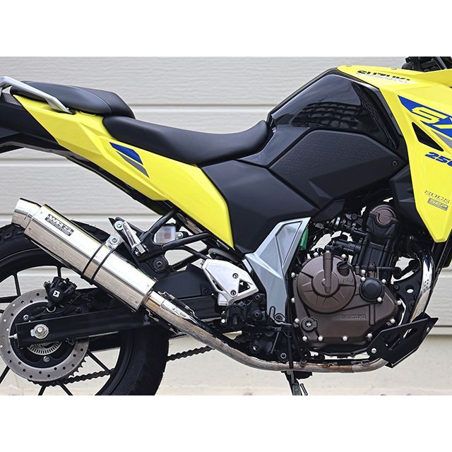 ダブルアールズ JMCA フルエキゾースト ラウンド・ステンレスサイレンサー Vストローム250SX LA3260JM｜モトメガネ 店