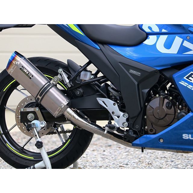 ダブルアールズ JMCA フルエキゾースト SS-OVAL ソリッドチタンタイプ ジクサーSF250 LK3250JM