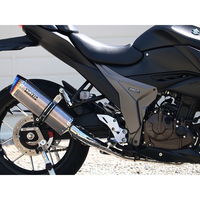 ダブルアールズ JMCA フルエキゾースト SS-OVAL ソリッドチタンタイプ ジクサーSF250 LK3255JM