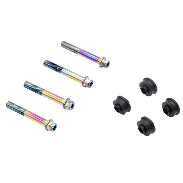 プロトブレンボ オフセットカラーマウントボルトセット 適合キャリパーA フランジ六角(チタン色) TRACER900/GT CBY-04AFT|モトメガネ 店