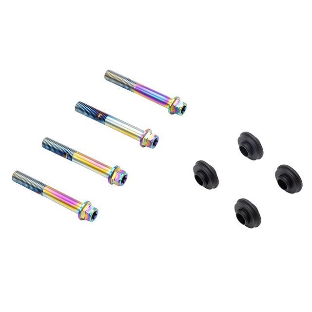 プロトブレンボ オフセットカラーマウントボルトセット 適合キャリパーB フランジ六角（チタン色） TRACER900/GT CBY-04BFT
