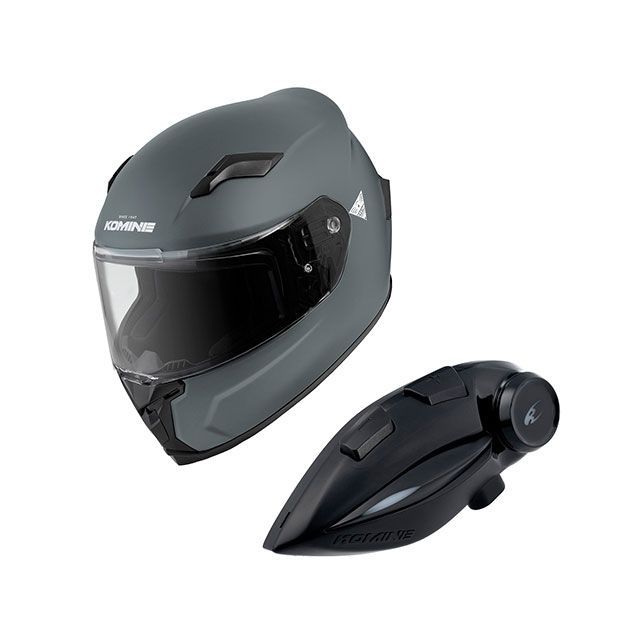 コミネ KK-902モーターサイクルインターカム＋HK-170フルフェイスヘルメット（バサルトグレイ） サイズ M ・00-170｜モトメガネ 店 26,886円