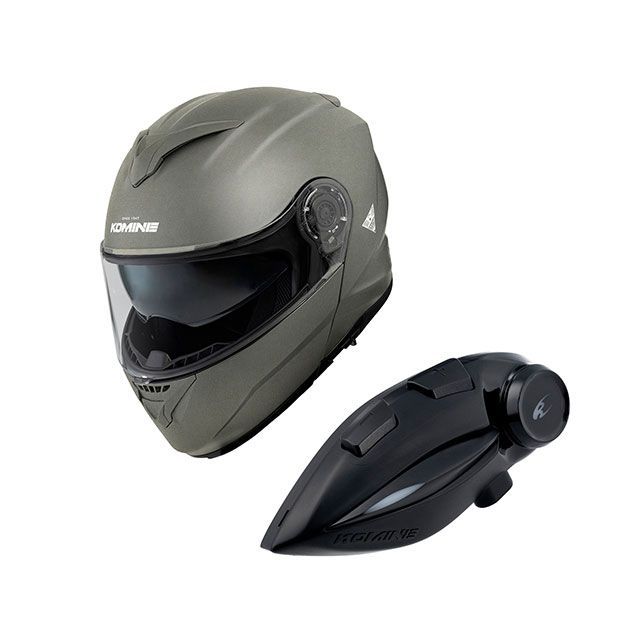 コミネ KK-902モーターサイクルインターカム＋HK-171システムヘルメット（ガンメタル） サイズ XL ・00-171