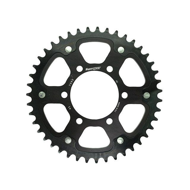 スーパースプロックス リア スプロケット(ステルス)7095-43T(ブラック) 社外ホイール対応:JB-MAGTAN、GALESPEED、LAVORANTE、MARVIC、DUOMO RST-7095:43-BLK
