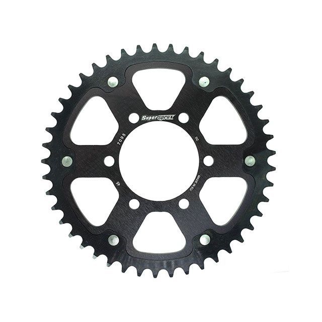 スーパースプロックス リア スプロケット(ステルス)7095-45T(ブラック) 社外ホイール対応:JB-MAGTAN、GALESPEED、LAVORANTE、MARVIC、DUOMO RST-7095:45-BLK|モトメガネ 店