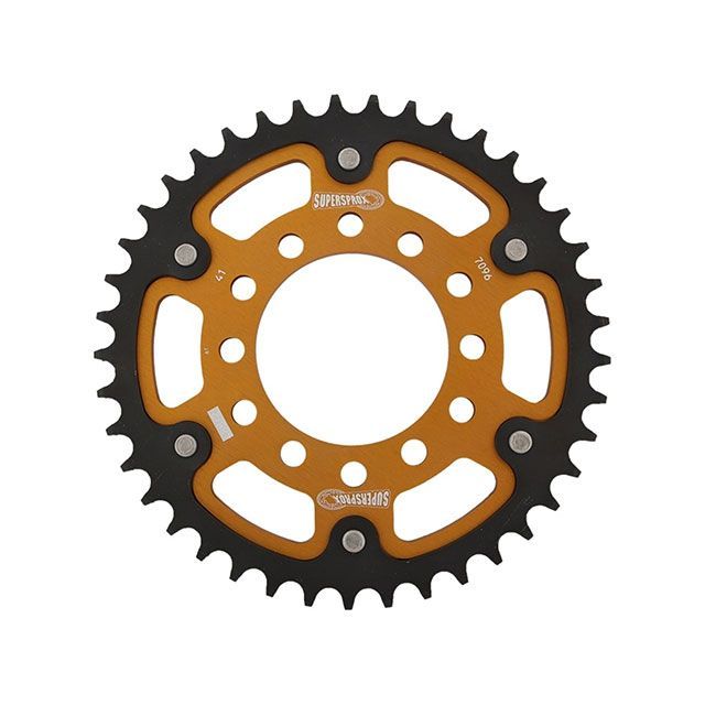 スーパースプロックス リア スプロケット（ステルス）7096-41T（ゴールド） 社外ホイール対応：JB-MAGTAN、GALESPEED、LAVORANTE、MARVIC、DUOMO RST-7096:41-GLD｜モトメガネ 店 9,162円