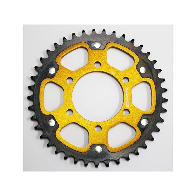 スーパースプロックス リア スプロケット（ステルス）7095-41T（ゴールド） 社外ホイール対応：JB-MAGTAN、GALESPEED、LAVORANTE、MARVIC、DUOMO RST-7095:41-GLD｜モトメガネ 店 9,936円