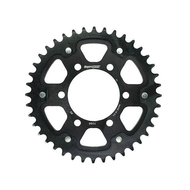 スーパースプロックス リア スプロケット(ステルス)7096-40T(ブラック) 社外ホイール対応:JB-MAGTAN、GALESPEED、LAVORANTE、MARVIC、DUOMO RST-7096:40-BLK|モトメガネ 店