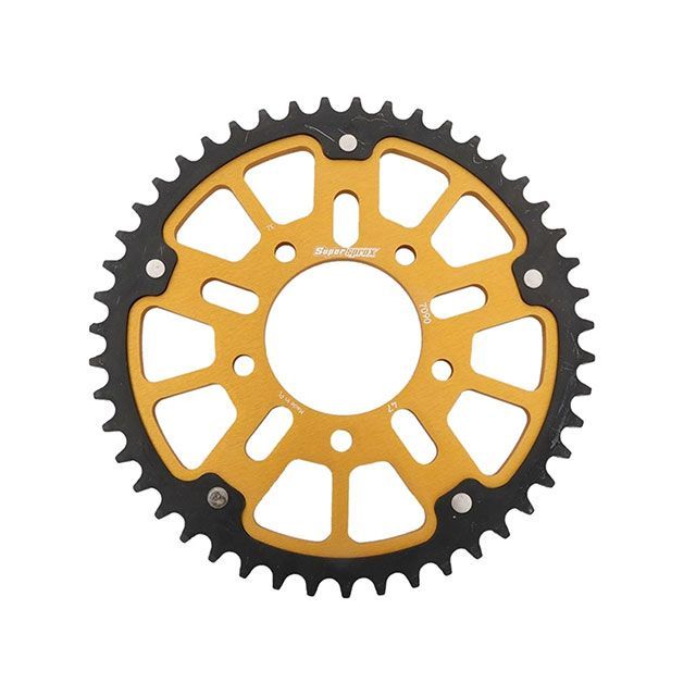 スーパースプロックス リア スプロケット(ステルス)7090-47T(ゴールド) 社外ホイール対応:MARCHESINI(TYPE-A)、OZ、BST、ROTOBOX、ENKEI RST-7090:47-GLD|モトメガネ 店