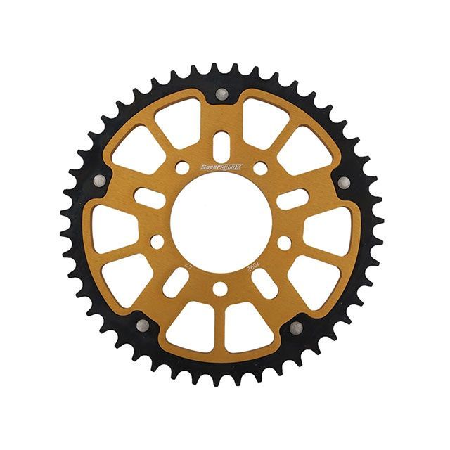スーパースプロックス リア スプロケット（ステルス）7092-47T（ゴールド） 社外ホイール対応：MARCHESINI（TYPE-A）、OZ、BST、ROTOBOX、ENKEI RST-7092:47-GLD｜モトメガネ 店 9,420円