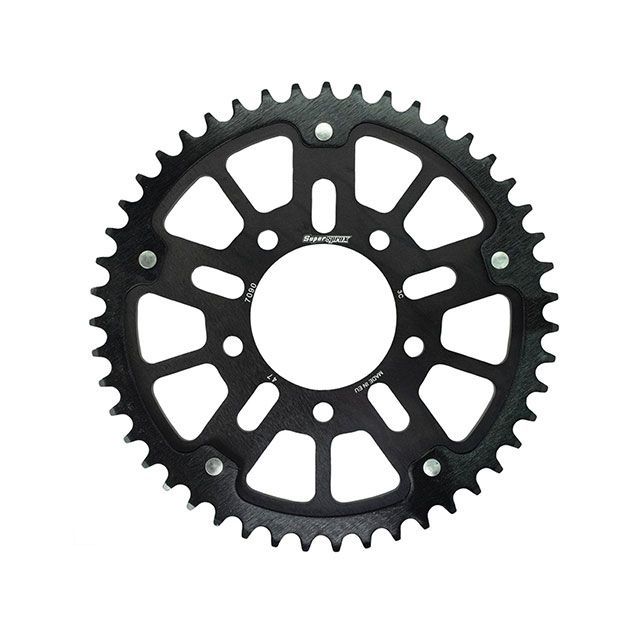 スーパースプロックス リア スプロケット(ステルス)7090-47T(ブラック) 社外ホイール対応:MARCHESINI(TYPE-A)、OZ、BST、ROTOBOX、ENKEI RST-7090:47-BLK|モトメガネ 店
