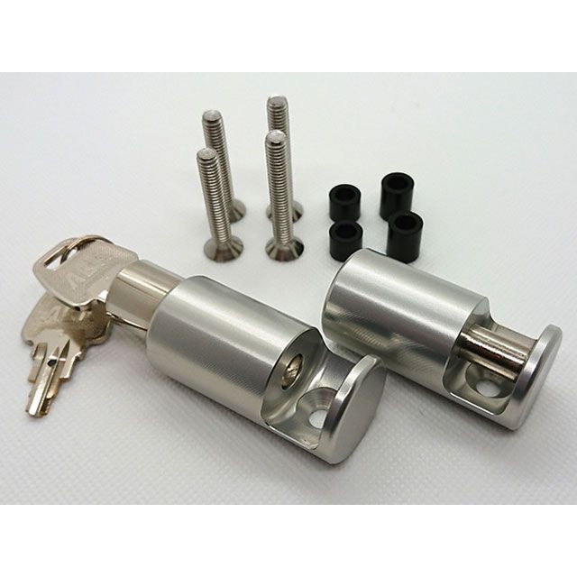 Fixe design ヘルメット ロック M1 2個入（シルバー） 汎用 FDHL102S