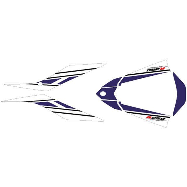 【メーカー直送】エムディーエフ YZF-R25（2019～）グラフィックキット ストロボモデル（ブルー） YZF-R25 タイプ リアフェンダーパーツ M19R25-D-BU-RF