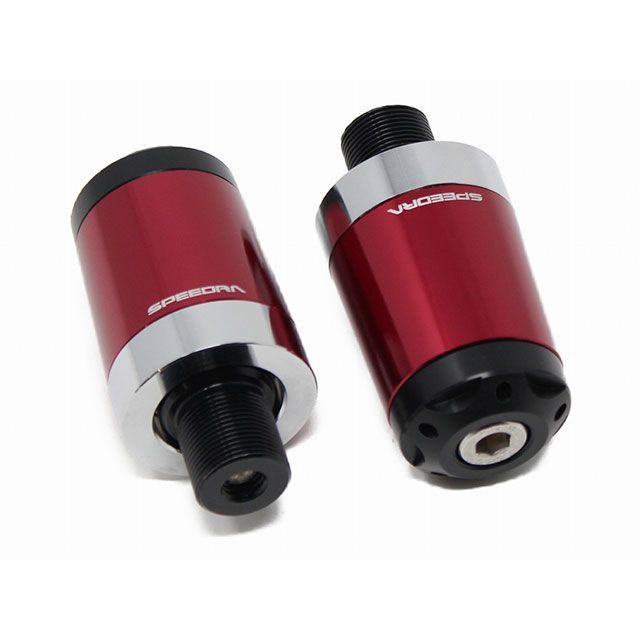 SPEEDRA ヘビーウェイトハンドルバーエンド スポーツスターS RH975/S ナイトスター/S RH1250S スポーツスターS カラー レッド AHBEHD01RD