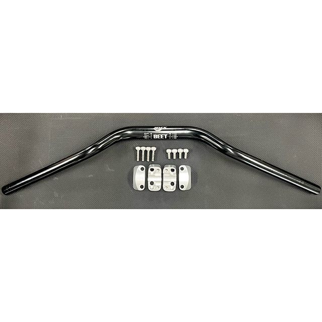 ビートジャパン 汎用テーパーハンドルコンバージョンKIT/B （クランプシルバー・ハンドルブラック） 汎用 0605-A00-T4