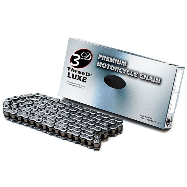 江沼チェーン ThreeD LUXE シールチェーン 530L/3D MLJ（シルバー） 汎用 リンク数 132L JAN_4571291771574