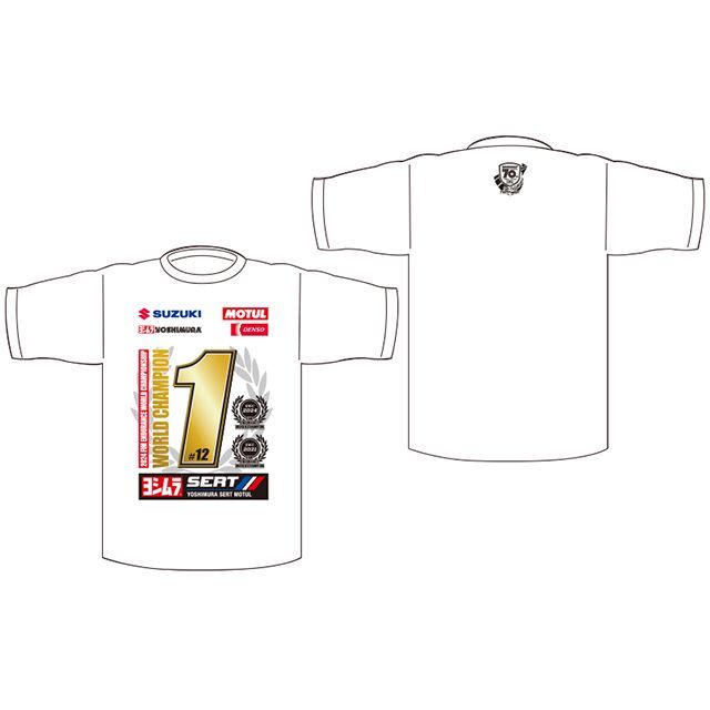 【正規品】ヨシムラ EWC 2024 ヨシムラSERTモチュール チャンピオン Tシャツ サイズ M 900-224-610M