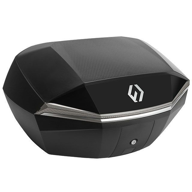 フルヒトロス リアボックス 48L SHIELD TOP CASE Lサイズ アップグレードバージョン トップケース バイク用（ブラック/シルバー） FU11TCUP000L14EX
