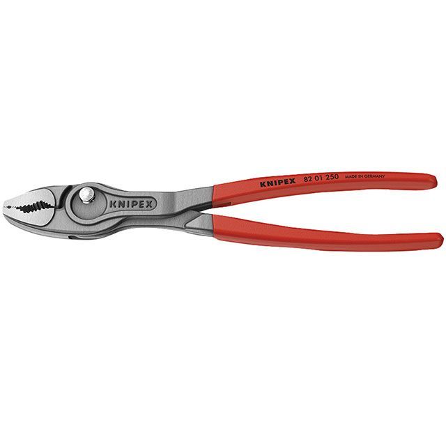 クニペックス 8201-250 TwinGripツイングリップ スリップジョイントプライヤー 250mm プラスティックコーティングハンドル ・8201-250