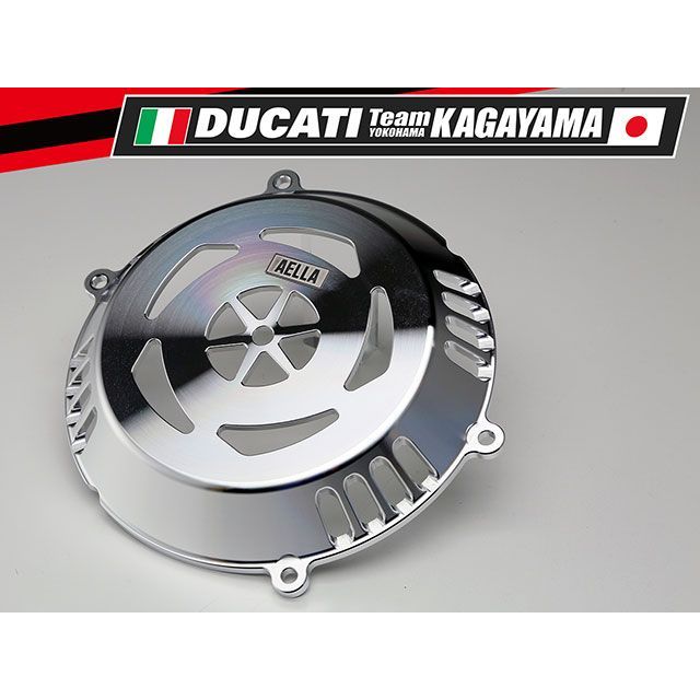 アエラ クラッチカバー DUCATI Team KAGAYAMA Panigale V4R Factory 使用モデル MFJ対応（ポリッシュ） Panigale V4R AE-49009 PO