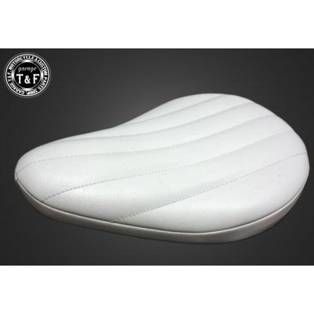 ガレージT&F FSソロシート バーチカル(ホワイト)/フラットタイプ(スタンダード) 汎用 ・611062|モトメガネ 店