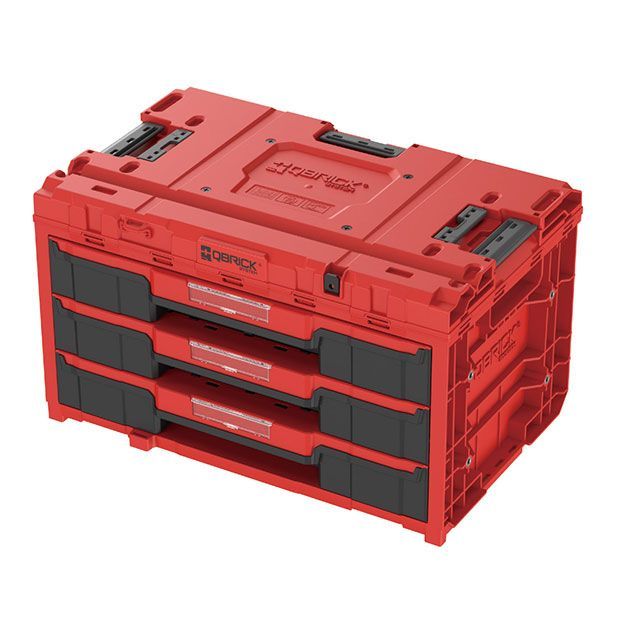QBRICK SKRQONED3CZEPG003 QS1 ツールボックス3段 (赤) SKRQONED3CZEPG003|モトメガネ 店