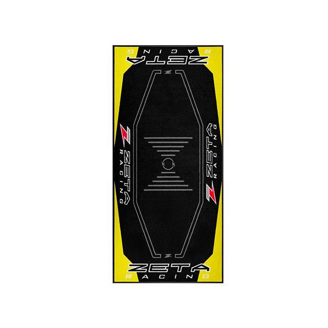 ダートフリーク レーシングマット フロア 100&times;220cm タイプ/カラー ZETA/イエロー/ブラック G6007｜モトメガネ 店