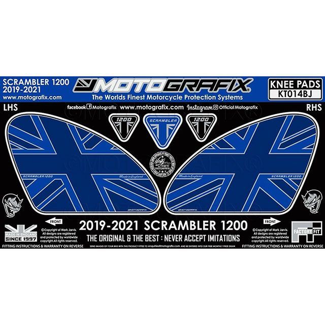 モトグラフィックス ボディパッド ニーパッド Scrambler1200 MT-KT014BJ｜モトメガネ 店