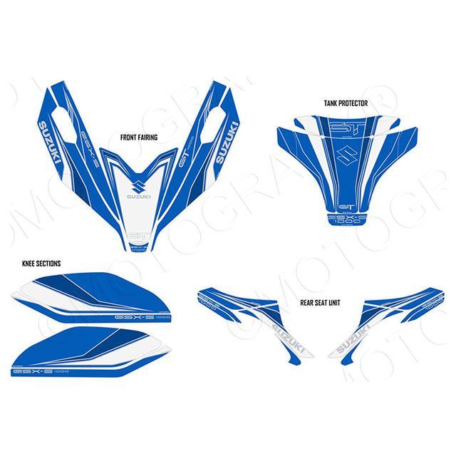 モトグラフィックス ボディパッド フルキット GSX-S1000GT MT-SUZGSXS1000GTBBW｜モトメガネ 店