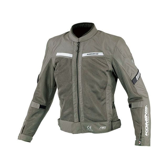 コミネ 2025春夏モデル JK-177 エニグマライト ハーフメッシュジャケット（オリーブ） サイズ L ・07-177