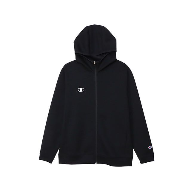チャンピオン C3-BS110 ZIP HOODED SHIRT（ブラック） サイズ M C3-BS110