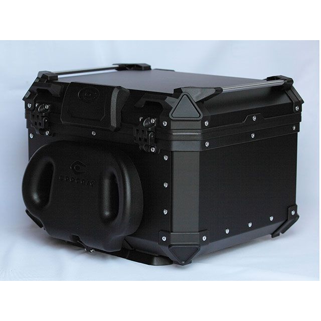 クーケース リア アルミ トップケース Q5/55L アジャスタブルバックレスト標準装備（ブラック） CAB550B