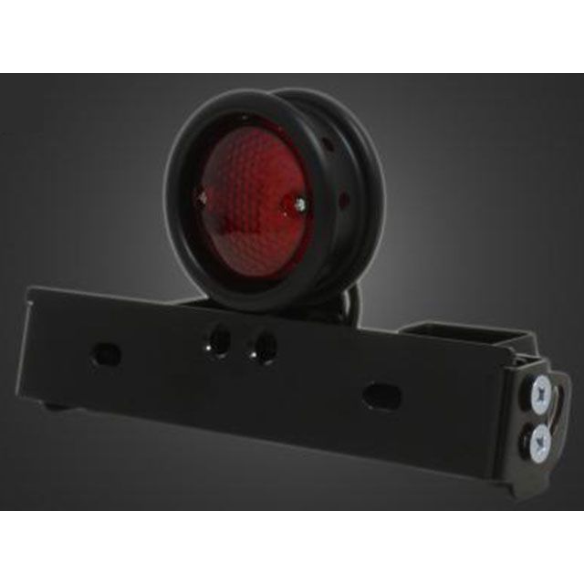 ガレージT&F シーシーバー用ナンバーブラケットKIT＆ボバースタイルテールランプ（ブラック） 汎用 サイズ φ38（38mm）専用 ・CCN00838｜モトメガネ 店