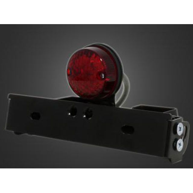 ガレージT&F シーシーバー用ナンバーブラケットKIT＆丸型テールランプ LED 汎用 サイズ φ38（38mm）専用 ・CCN04638
