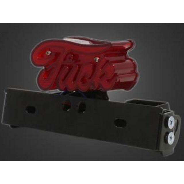 ガレージT&F シーシーバー用ナンバーブラケットKIT＆スクリプトライトテールランプ 汎用 サイズ φ38（38mm）専用 ・CCN05338｜モトメガネ 店
