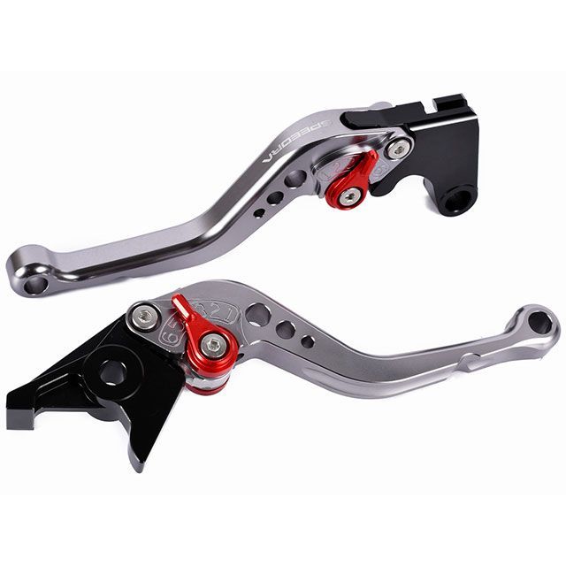 SPEEDRA アジャストレバー スタンダードショート（レバー本体：チタン） CBR1000RR-R CBR1000RR-R SP アジャスター ブラック LVCG084TM-BK｜モトメガネ 店