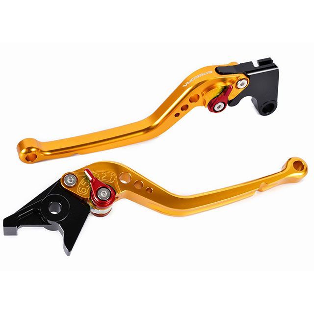 SPEEDRA アジャストレバー スタンダードロング（レバー本体：ゴールド） X-ADV アジャスター シルバー LVBG089GD-SR｜モトメガネ 店