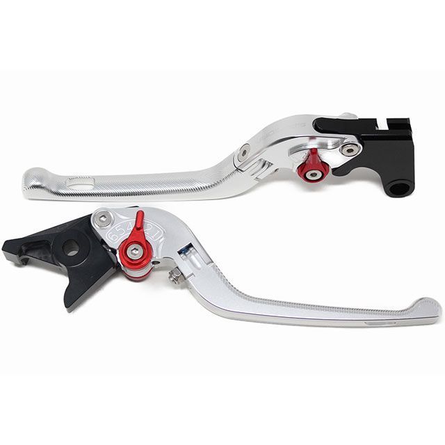 SPEEDRA アジャストレバー 3D可倒式（レバー本体：シルバー） X-ADV アジャスター レッド LVDG089SR-RD