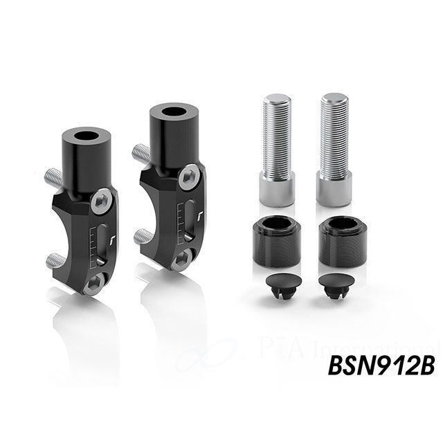 リゾマ ステルスネイキッドミラー アダプター（ブラック） M1000R BSN912B｜モトメガネ 店