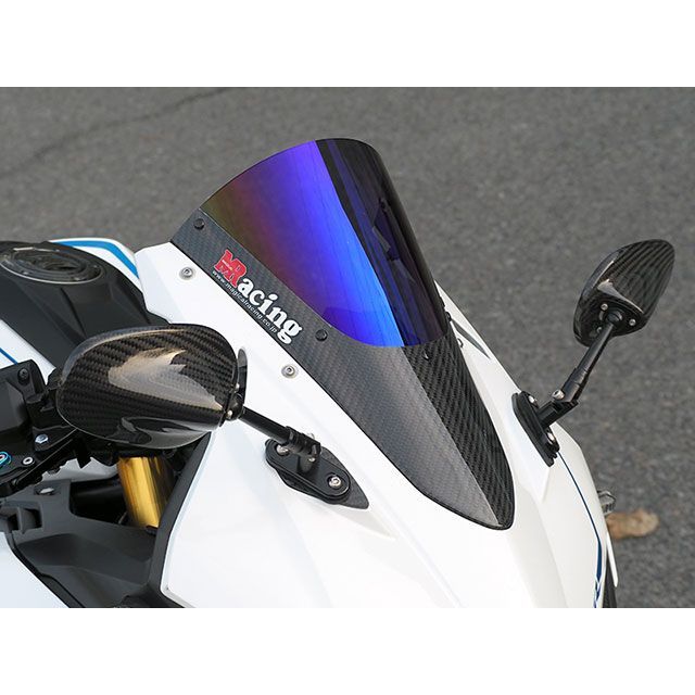 マジカルレーシング カーボントリムスクリーン CBR250RR 材質 綾織りカーボン製・クリア 001-CBR224-04A0|モトメガネ 店