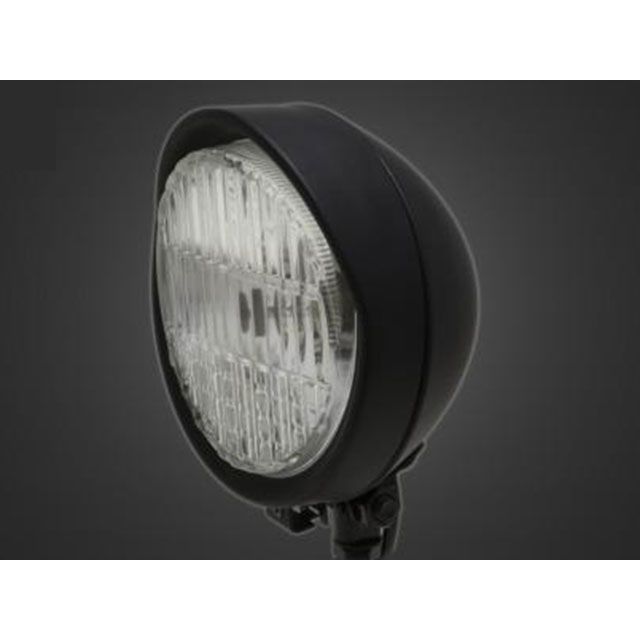 ガレージT&F エストレヤ（RS、カスタム、RSカスタム） 5.5インチバイザーヘッドライト＋ステーSET（タイプG） エストレヤ（RS、カスタム、RSカスタム） タイプ マットブラック・クリアー ・4020653
