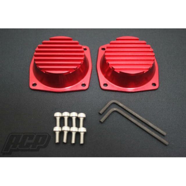 ACP CBX400F ビレット キャブレタートップ カバー 2個1セット カラー レッド STO030