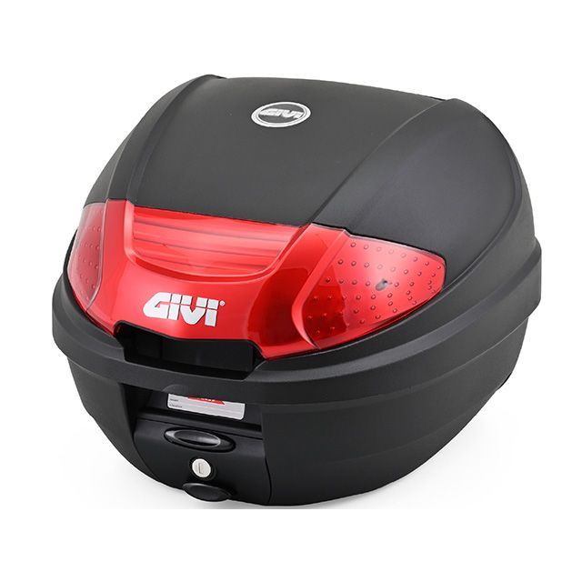 ジビ バイク用 リアボックス モノロック 30L E300N2B(レッドレンズ) 61302|モトメガネ 店