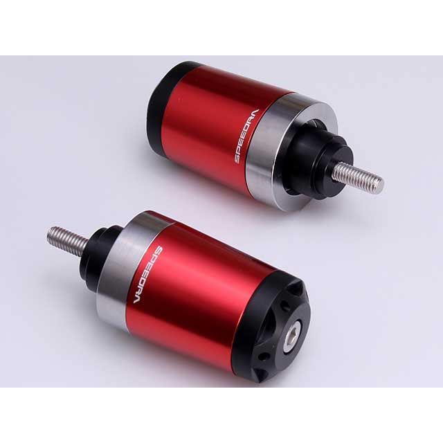 SPEEDRA ヘビーウェイトハンドルバーエンドスライダー カラー レッド ABEHL06RD