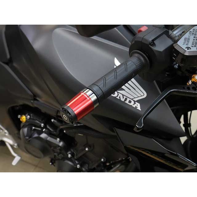 SPEEDRA ヘビーウェイトハンドルバーエンドスライダー カラー レッド ABEHL07RD