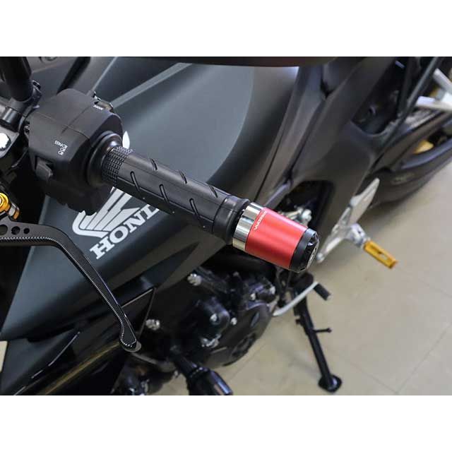 SPEEDRA ヘビーウェイトハンドルバーエンドスライダー カラー マットレッド ABEHL07MRD