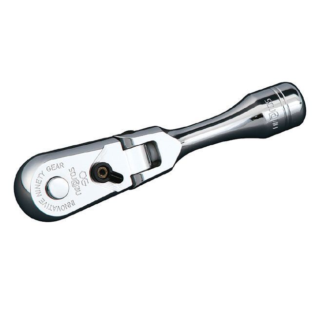 ネプロス NBRC390FS 9.5sq. コンパクトショートフレックスラチェットハンドル 90ギア 全長100mm NBRC390FS