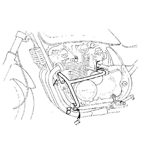 ヘプコ＆ベッカー エンジンガード（クローム） ZEPHYR750（ZR750C） 501203 00 02｜モトメガネ 店 27,885円